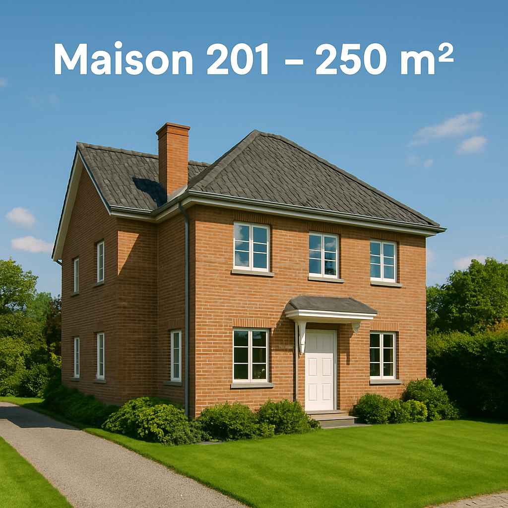 PEB Maison 200 à 250m² Bruxelles
